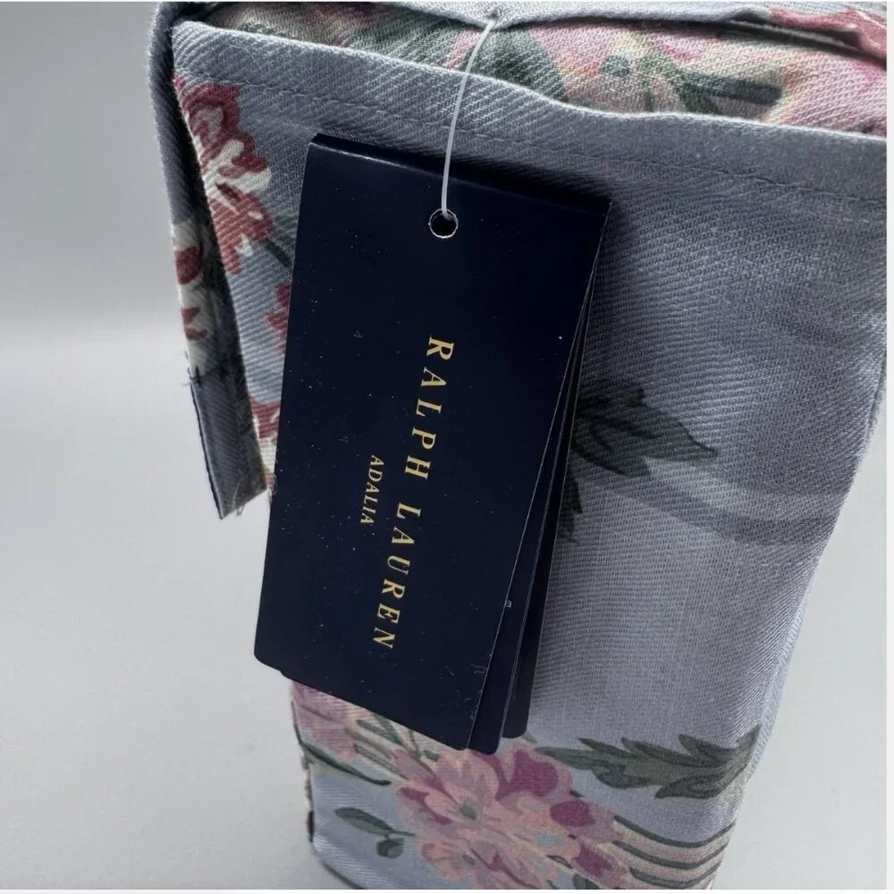 Ralph Lauren Home Adalia Cotton FULL QUEEN Duvet Cover Blue Floral 1pc NEW $430